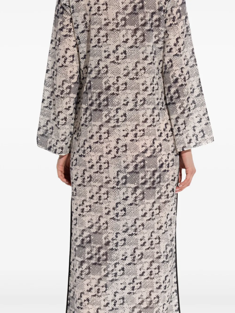 Tory Burch Midi-jurk met patroon Beige