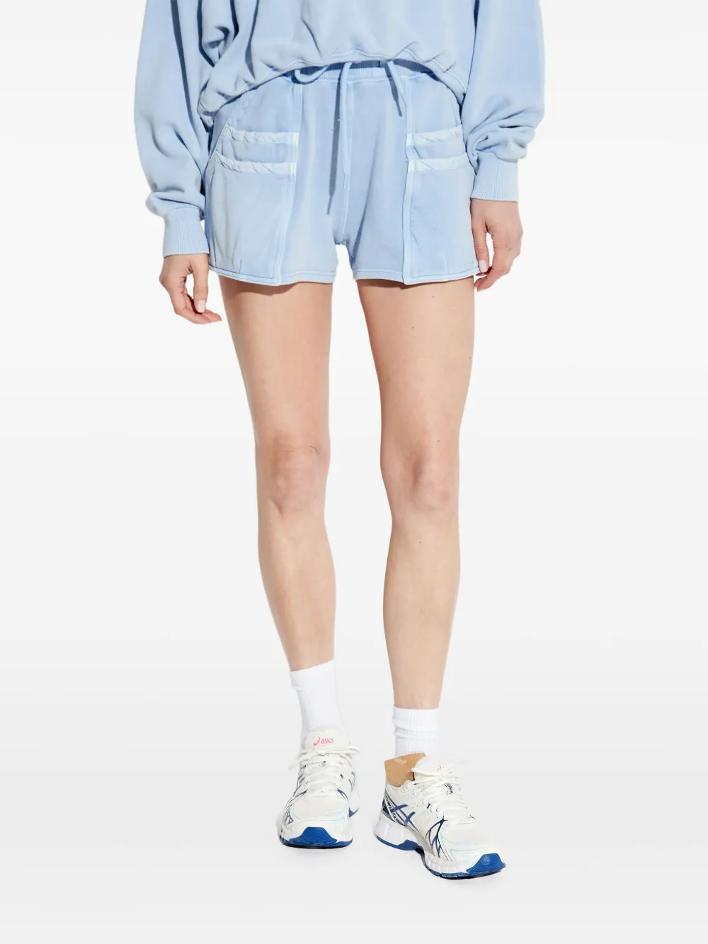 R13 Katoenen shorts Blauw