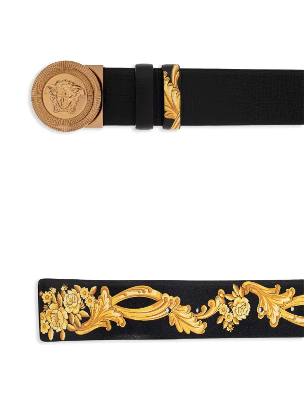 Versace メドゥーサ レザーベルト | ブラック | FARFETCH JP