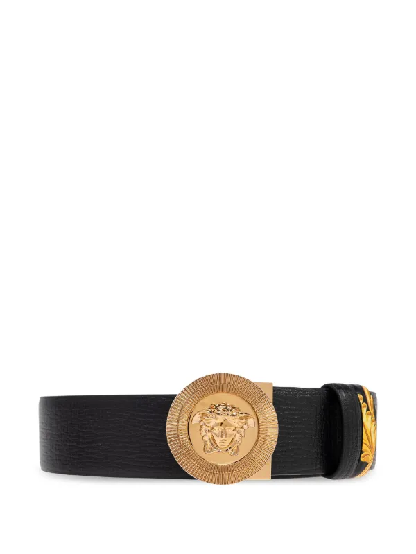 Versace メドゥーサ レザーベルト | ブラック | FARFETCH JP