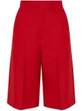 AMI Paris virgin wool shorts - Red