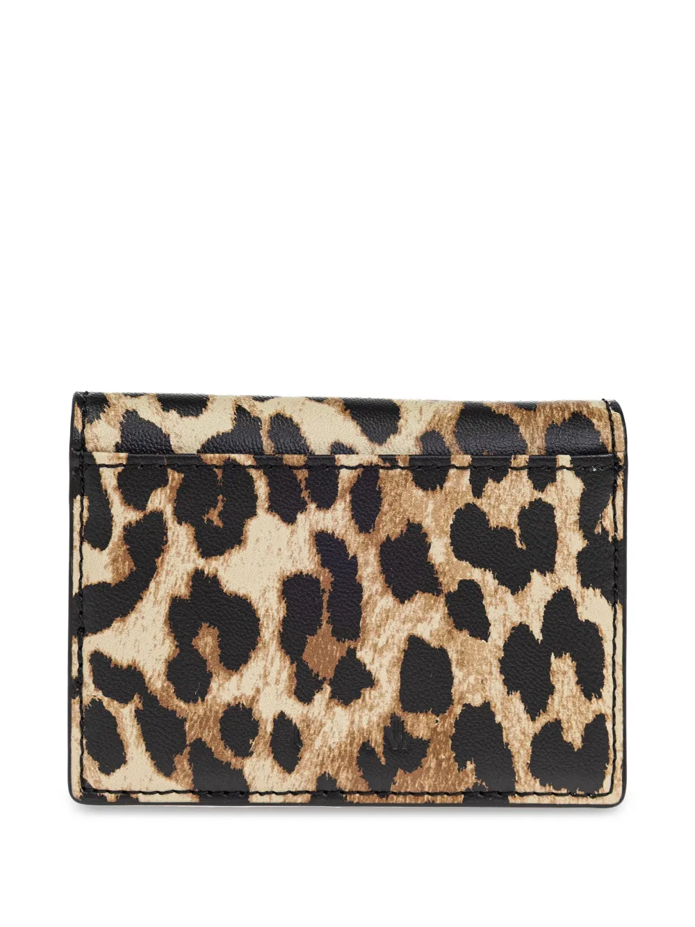 GANNI leopard-print wallet - Beige