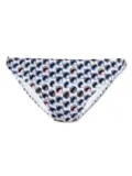 Tory Burch eye-print bikini bottoms - White