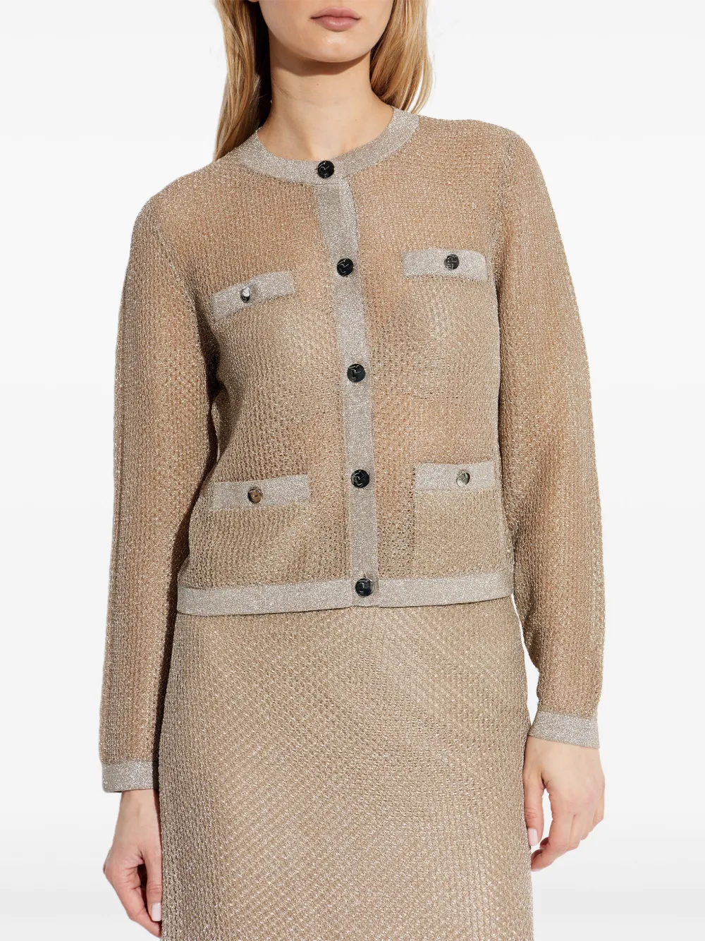 Tory Burch knitted cardigan - Beige