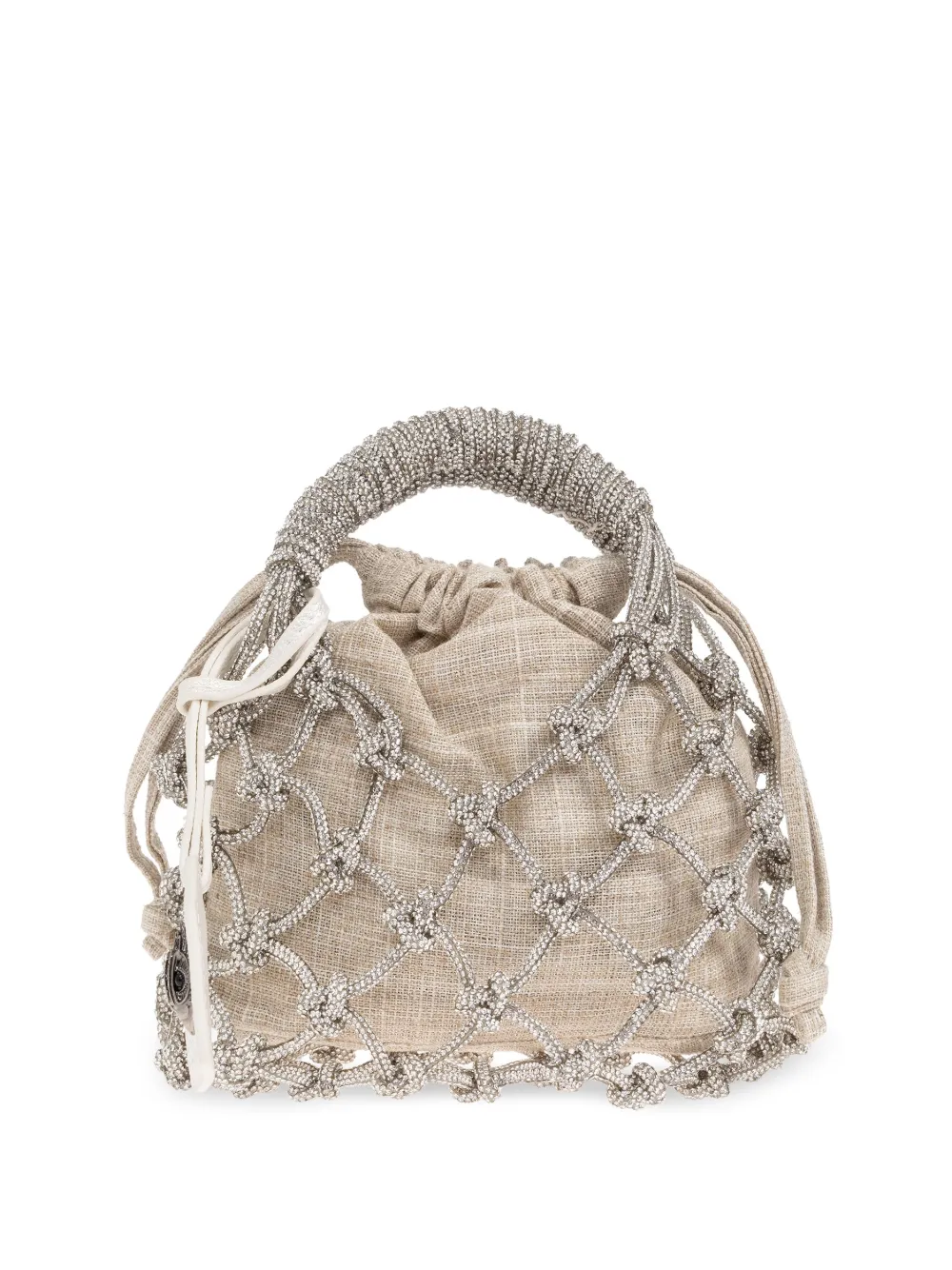 Kurt Geiger London マクラメ ハンドバッグ S - シルバートーン Kurt Geiger London マクラメ ハンドバッグ S - シルバートーン