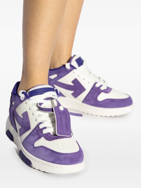 スニーカー Out Of Office Sneakers - OFF WHITE - Leather - Purple Off-White Women's Out Of Office Calf Leather White / Violet