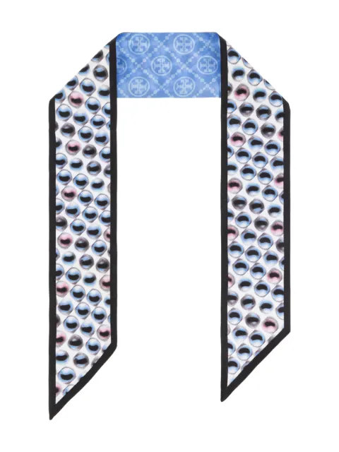 Tory Burch eye-print silk scarf