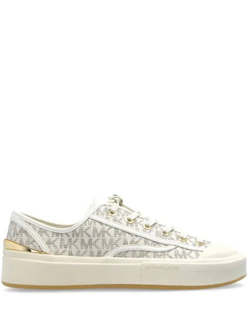 Baskets monogrammées en toile - Michael Michael Kors - Modalova