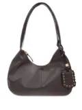 GANNI medium leather shoulder bag - Brown