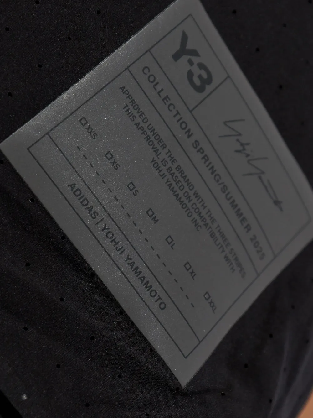Y-3 Tanktop met geperforeerd detail Zwart