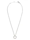 Tory Burch logo charm necklace - Silver