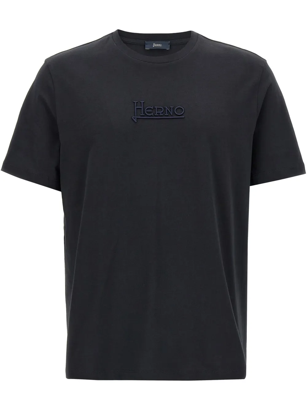 Herno playera con logo bordado | azul | Image 1