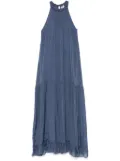 kaos halterneck maxi dress - Blue
