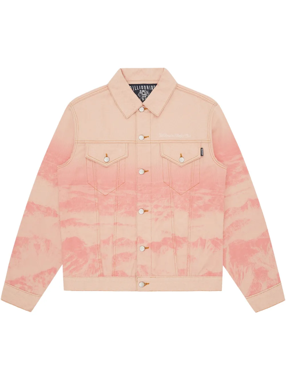 Billionaire Boys Club プリント デニムジャケット - ピンク Billionaire Boys Club プリント デニムジャケット - ピンク