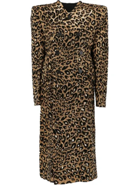 Balenciaga Pre-Owned 2020s Mantel mit Animal-Print
