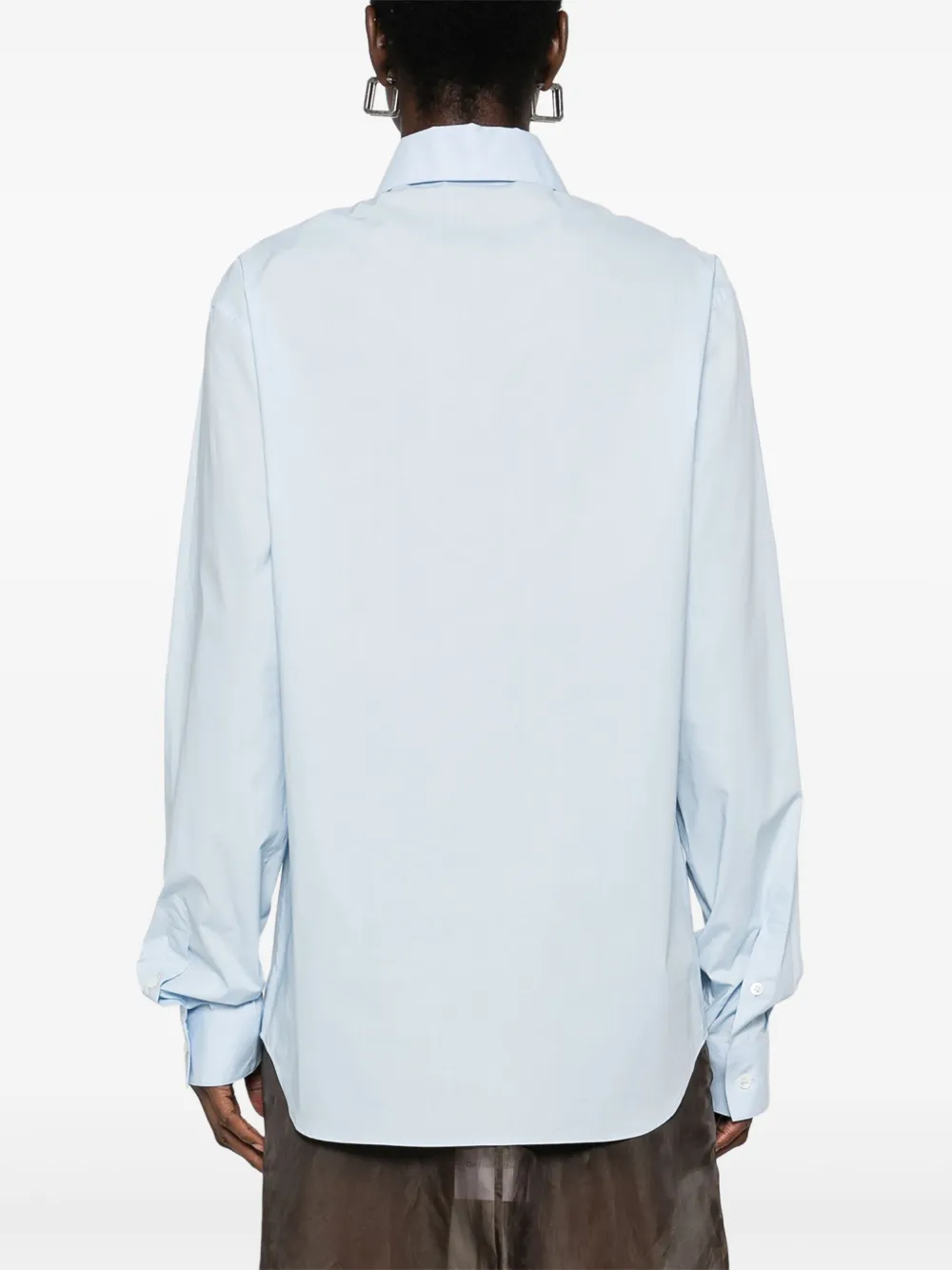 Shop N°21 Logo-embroidered Shirt In 蓝色
