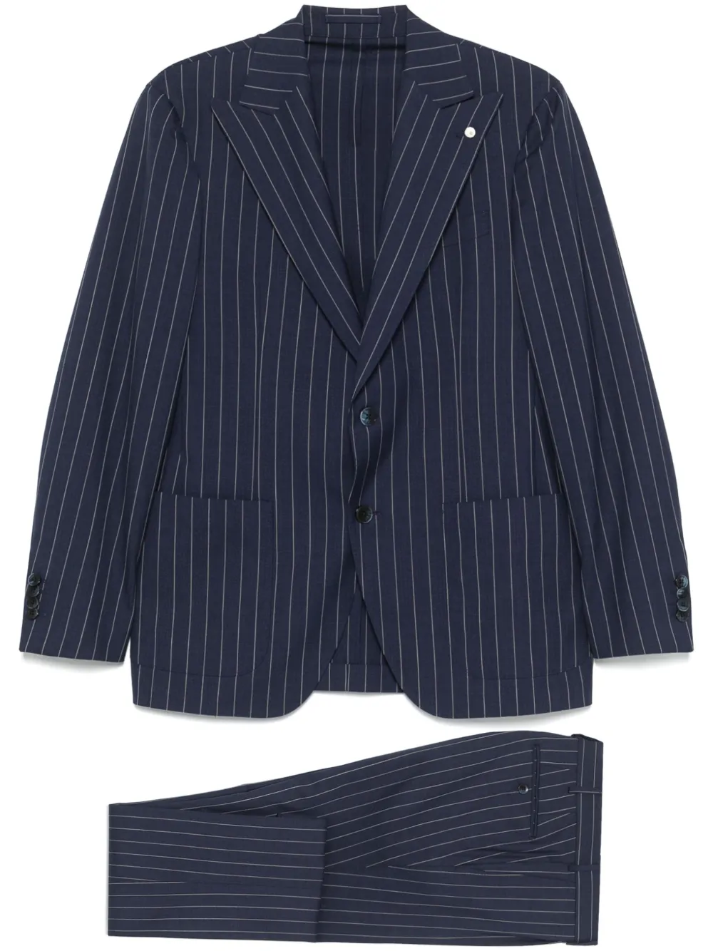 pinstriped suit