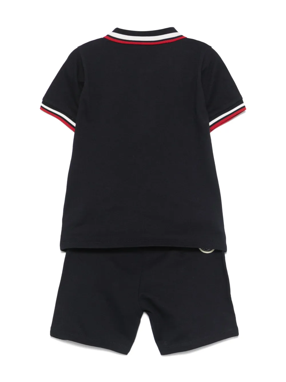 Moncler Enfant Shorts met logo jacquard Blauw