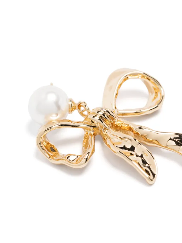 【送料&関税込】self-portrait Gold Bow Earrings Gold Bow Earrings – self-portrait-US