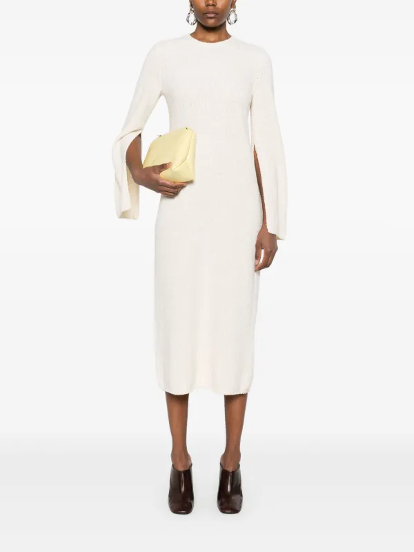 celine square neckline long dress Women's Celine Midi Dress - Black - Size XS