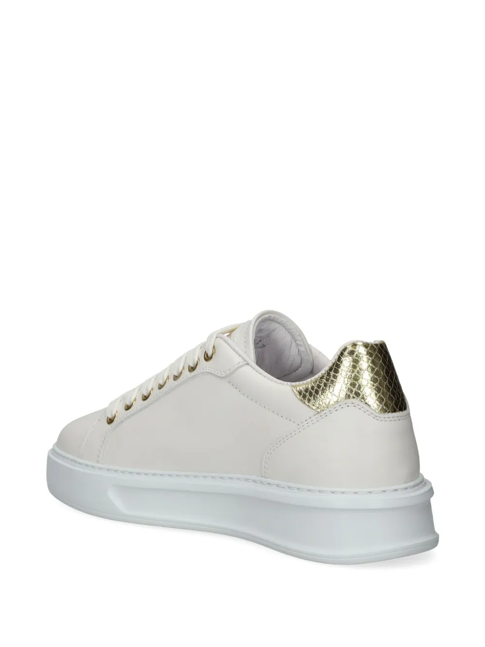 Roberto Cavalli leather sneakers Neutrals