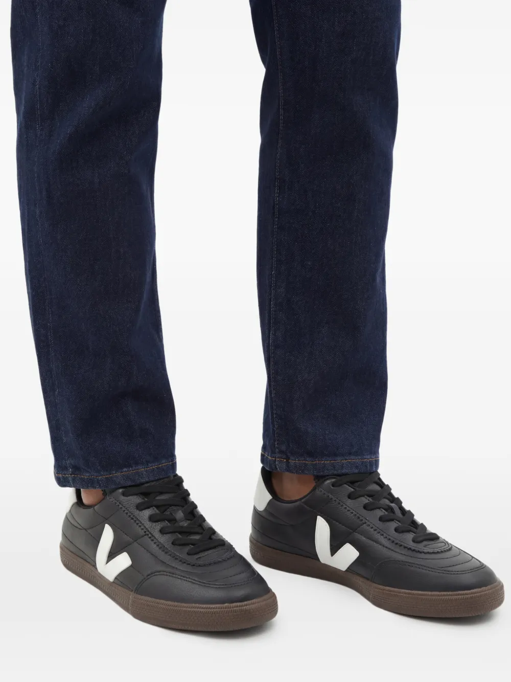 VEJA Panenka leren sneakers Zwart