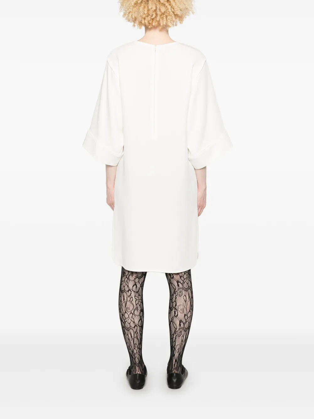 Valentino Garavani Zijden mini-jurk Wit