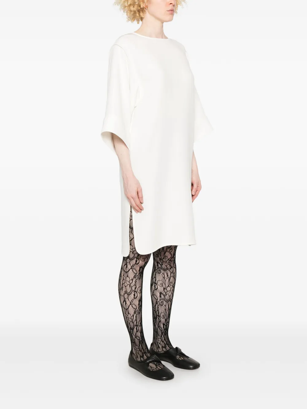 Valentino Garavani Zijden mini-jurk Wit