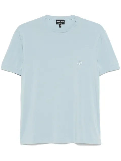 Giorgio Armani logo-embroidered T-shirt