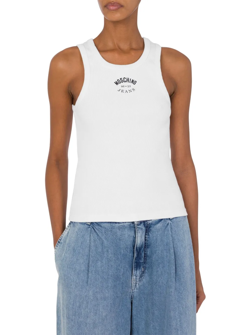 MOSCHINO JEANS printed tank top - Wit