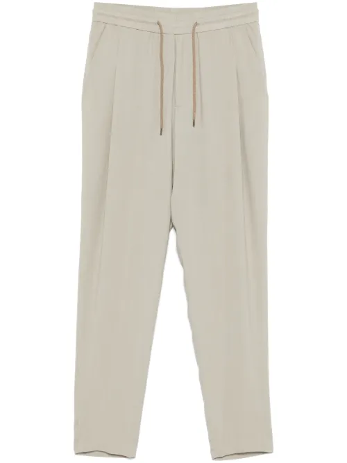 Pantalon à design plissé - Giorgio Armani - Modalova