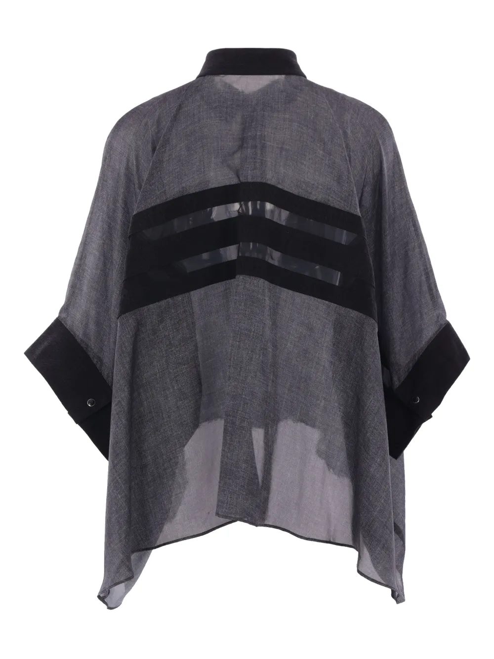 sacai oversized shirt - Zwart