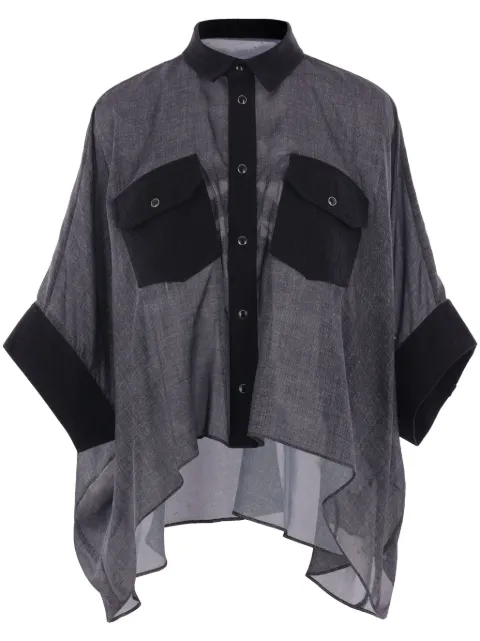 sacai camisa oversize