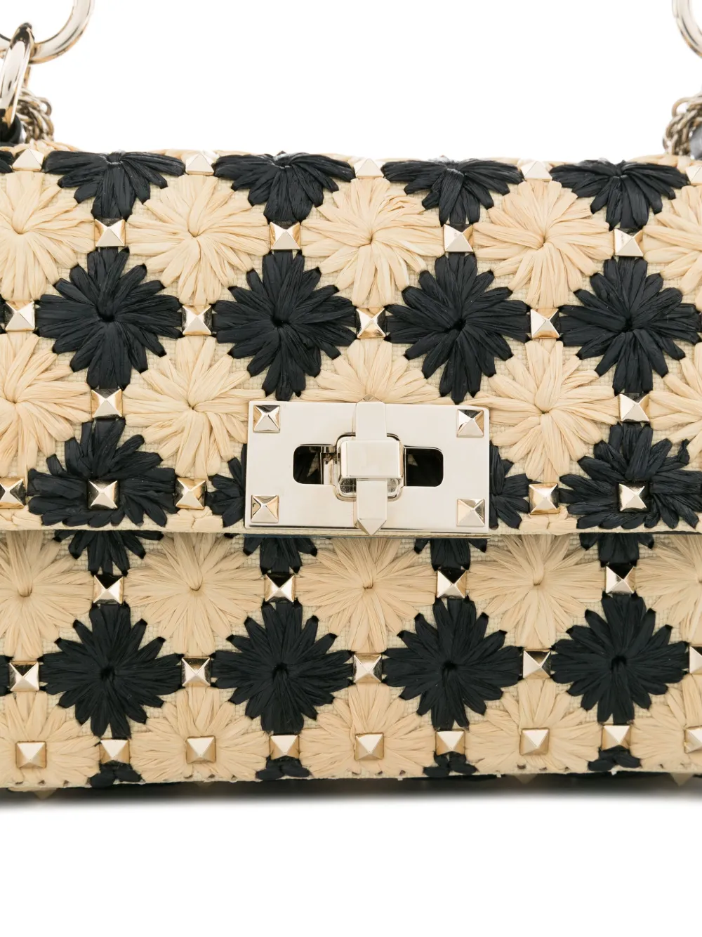 Valentino Garavani Rockstud schoudertas Beige