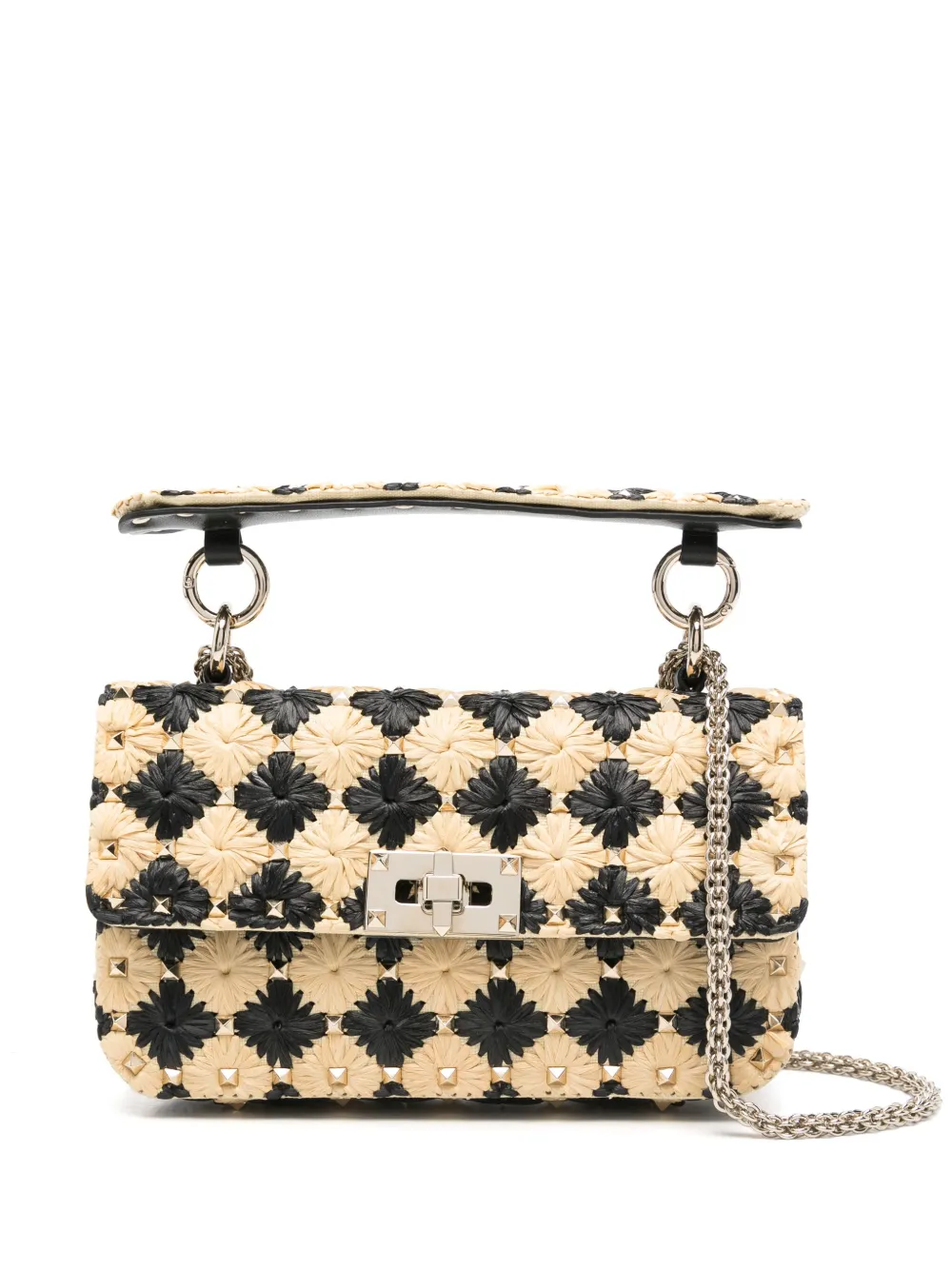 Valentino Garavani Rockstud schoudertas Beige