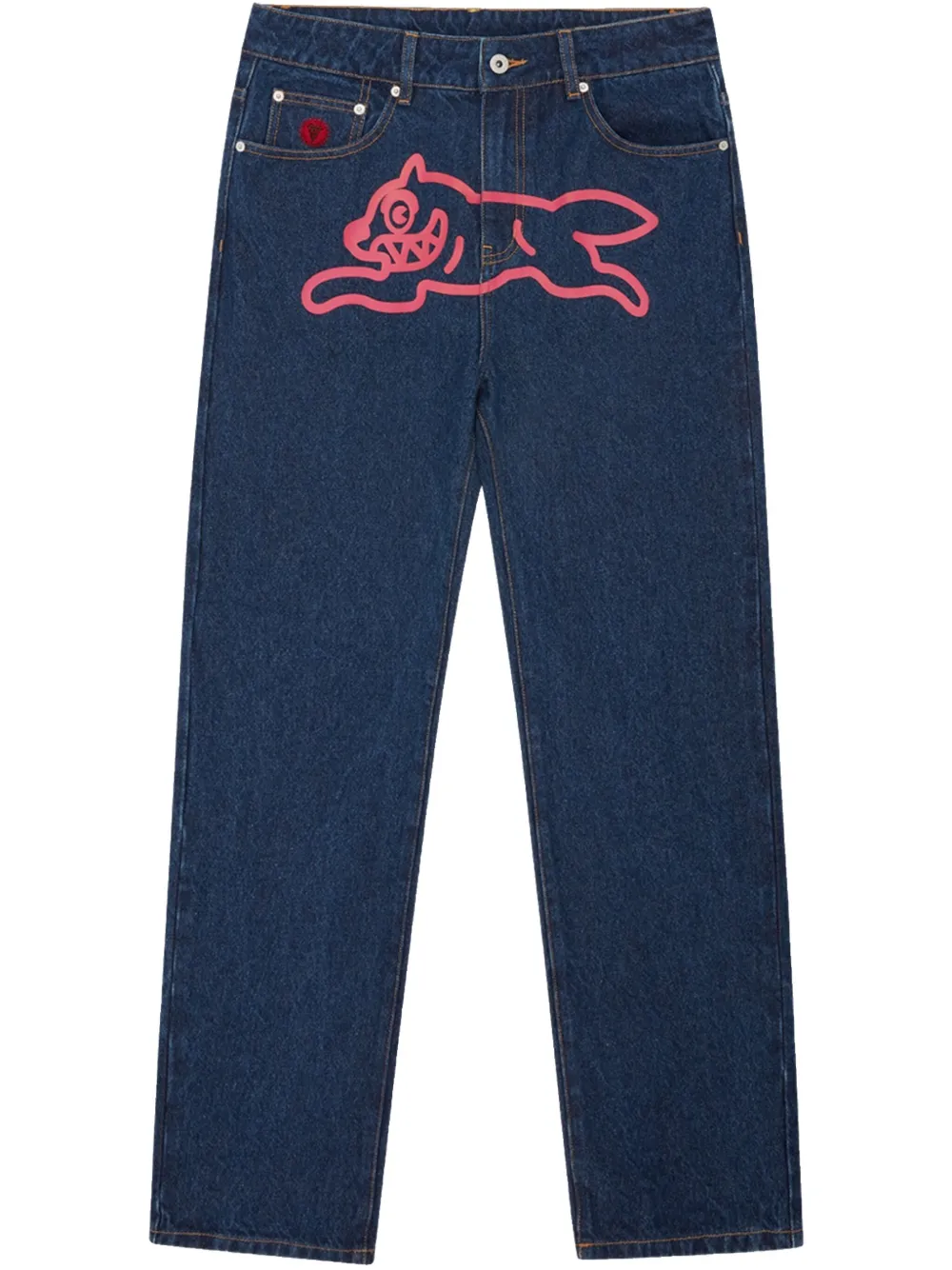 print-motif jeans