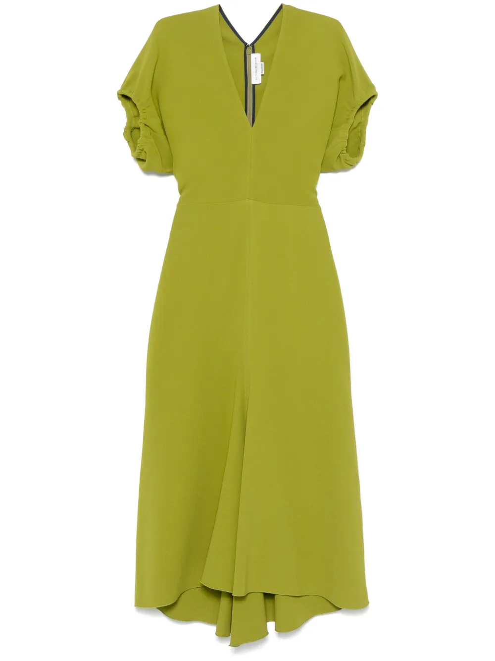 crepe midi dress