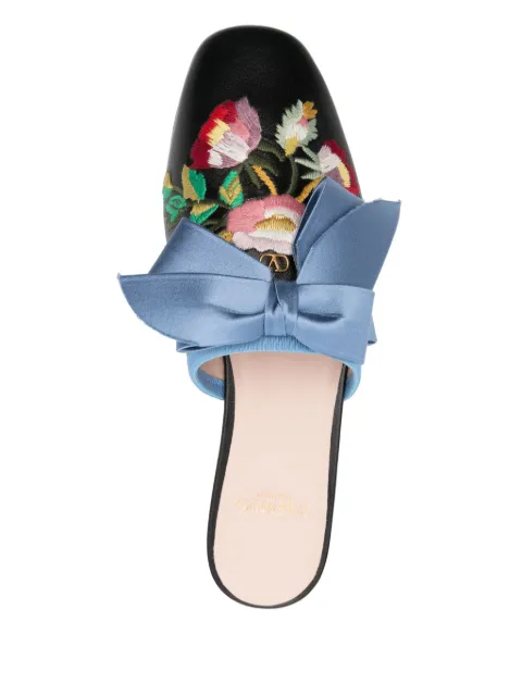 Valentino Garavani floral-embroidered mules WS0LJ4RHP - 3