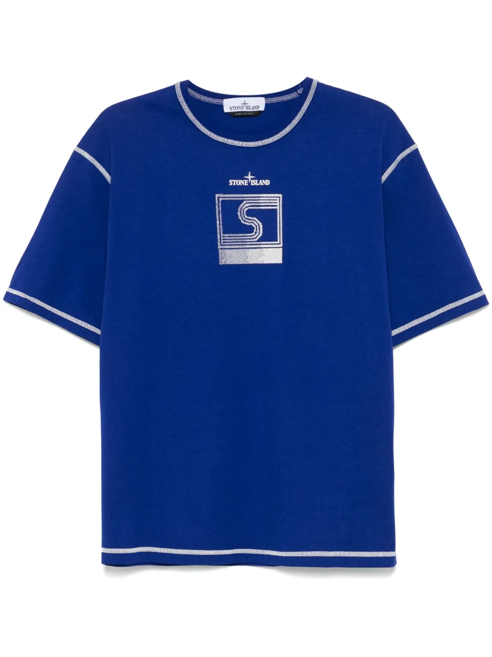 Stone Island playera con logo estampado | azul | Image 1