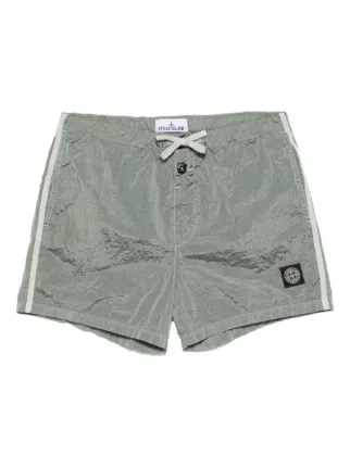 STONE  SWIM SHORTS　グレー　M　新品　ショーツ Stone Island Crinkled Swim Shorts | Green | FARFETCH