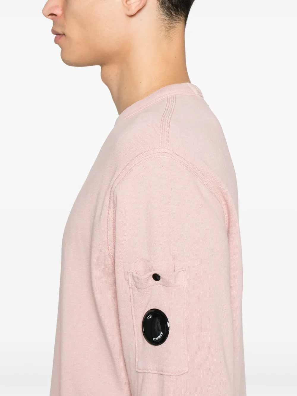 C.P. Company Sweater met Lens-detail Roze