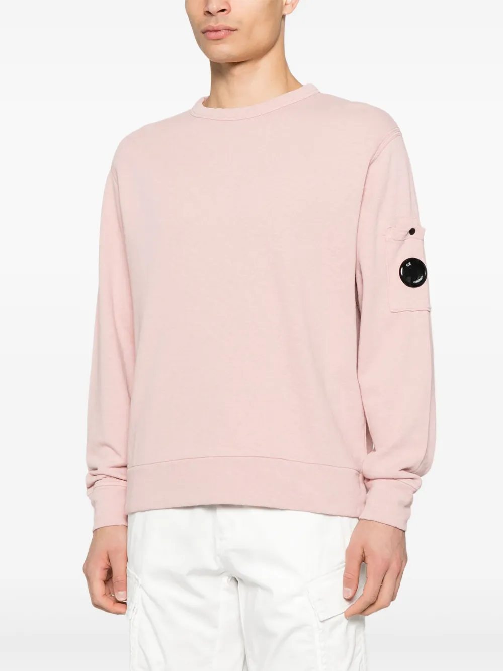 C.P. Company Sweater met Lens-detail Roze