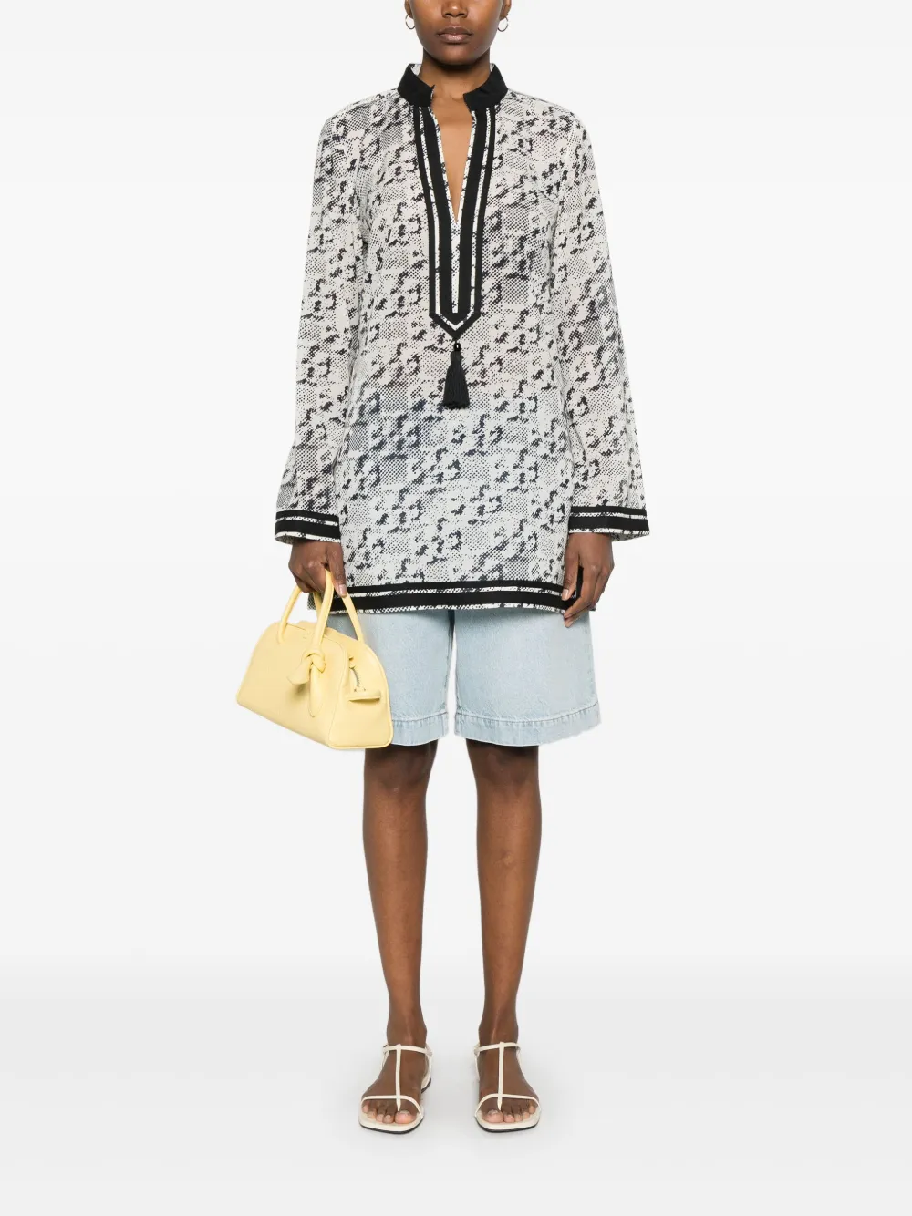 Tory Burch Tuniek met print - Beige