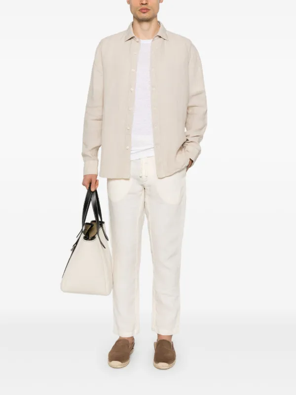 120% Lino Linen T-shirt | White | FARFETCH