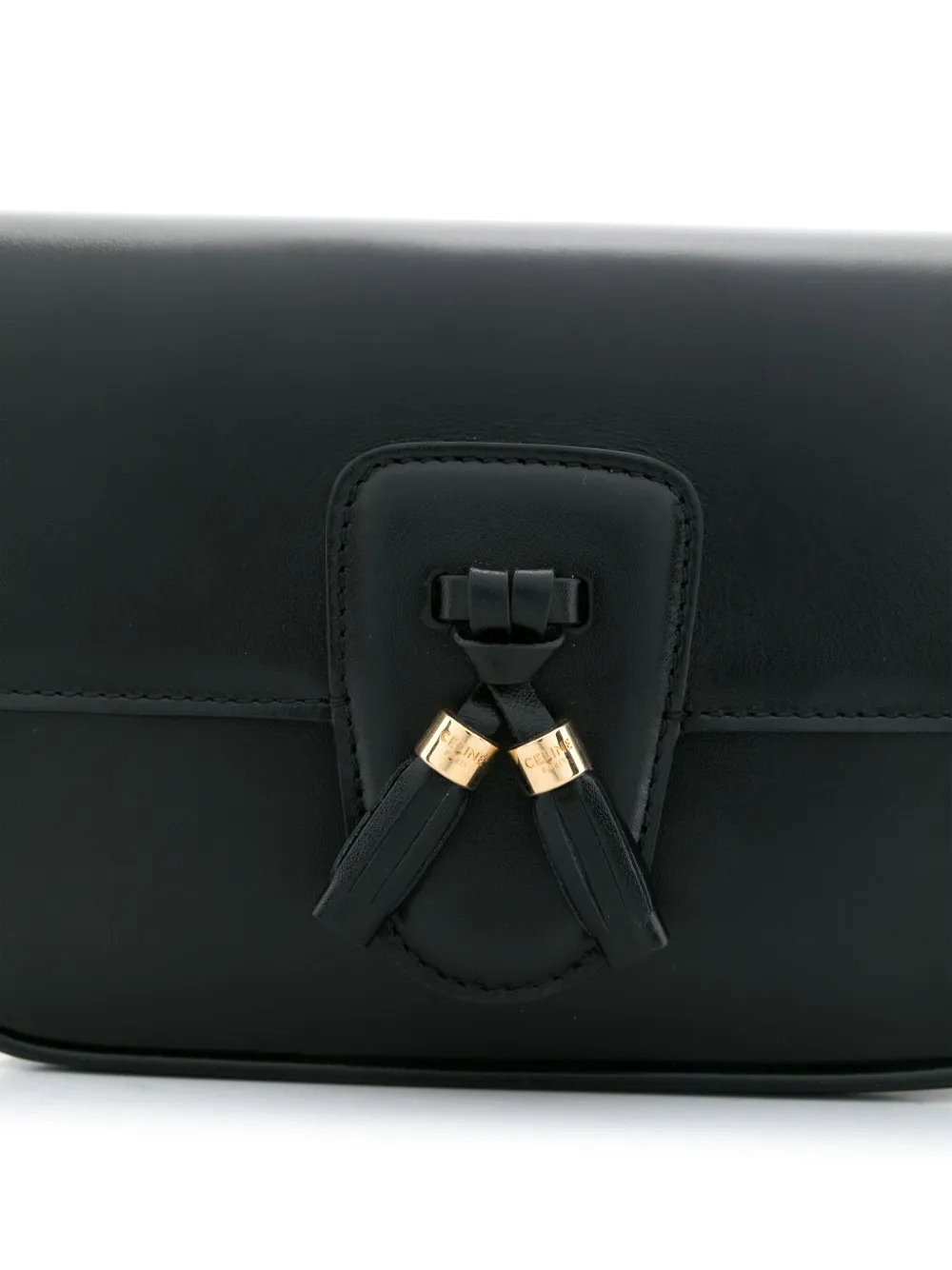 Pre-owned Celine Tassel-embellished Cross Body Bag In Black