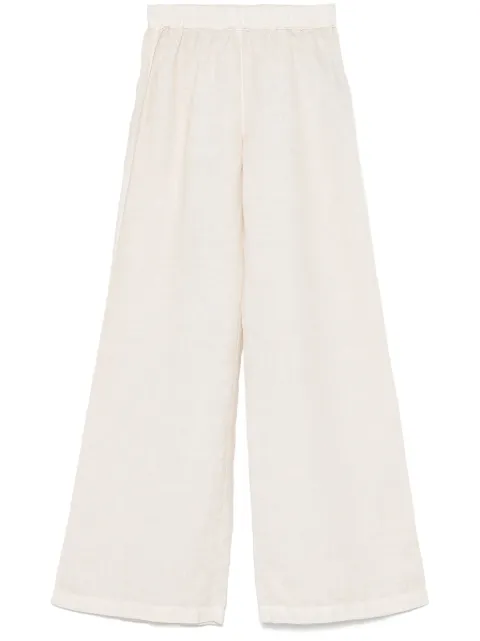 120% Lino pantalones con bolsillos