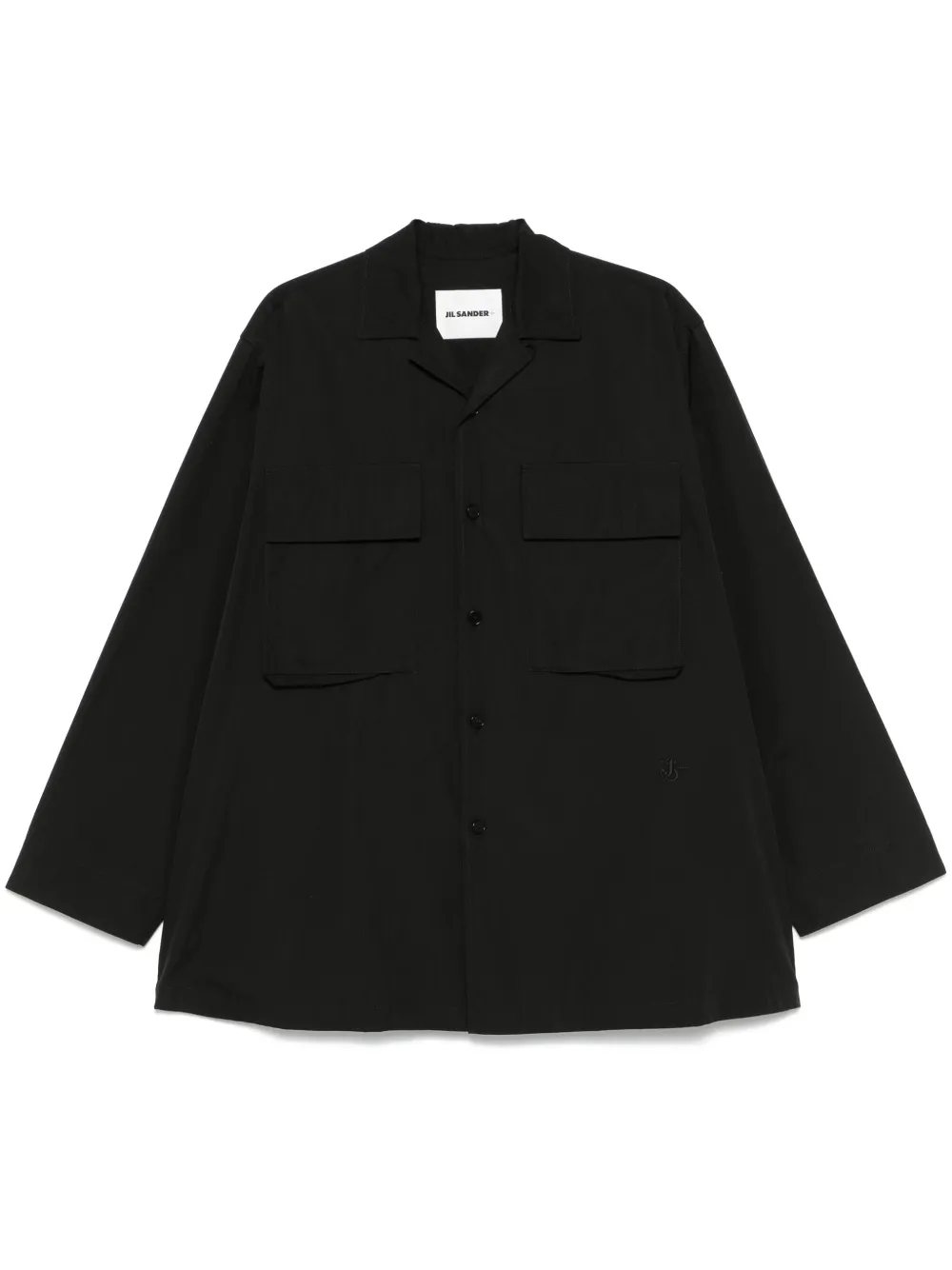 JIL SANDER+ camisa con logo bordado | negro | Image 1