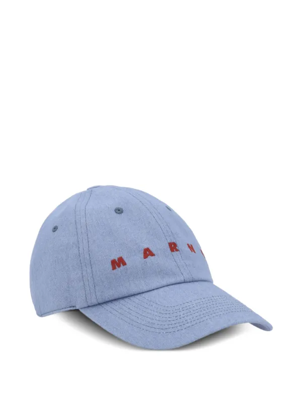 Marni Cotton Baseball Cap | Blue | FARFETCH JO