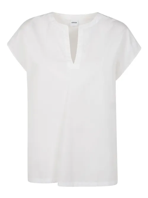ASPESI t-shirt à col v - Blanc - ASPESI - Modalova