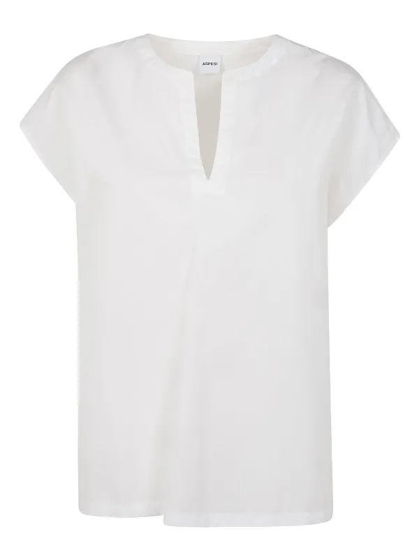 ASPESI VネックTシャツ 3487M127 01071 ASPESI Vネック Tシャツ | ホワイト | FARFETCH JP